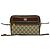Borsa a tracolla Gucci in tela GG e pelle Marrone