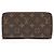 Louis Vuitton Monogram Canvas Zippy Wallet Braun