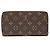 Louis Vuitton Monogram Canvas Zippy Wallet Braun - Ansicht 3
