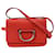 Burberry Borsa a tracolla mini con anello a D Rosso