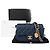 Chanel Borsa a tracolla e spalla Soul Flap in pelle Caviar con catena Blu