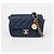 Chanel Borsa a tracolla e spalla Soul Flap in pelle Caviar con catena Blu - vista 2