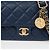 Chanel Borsa a tracolla e spalla Soul Flap in pelle Caviar con catena Blu - vista 3