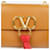 Valentino Garavani Sac à épaule à rabat Logo Marron  - vue 3