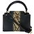 Borsa a tracolla Louis Vuitton Taurillon Capucines MM Black Nero