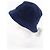 Cappello bucket in cotone ricamato logo H Hermès XS59 Blu Blu navy - vista 4
