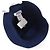 Cappello bucket in cotone ricamato logo H Hermès XS59 Blu Blu navy - vista 7