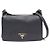 Prada Borsa mini a tracolla con patta VITELLO DINO placcata oro Nero - vista 10