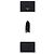 Prada Women's Triangle Logo Saffiano Leather Wallet Black - view 3
