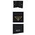 Prada Women's Triangle Logo Saffiano Leather Wallet Black - view 4