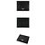 Prada Women's Triangle Logo Saffiano Cardholder Black - view 3