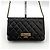 Chanel Mini borsa a tracolla WOC in Caviar dorato Nero - vista 3