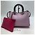 Diorissimo Leder Medium Tote Bag und Pouch Set Pink - Ansicht 9