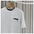 Brunello Cucinelli Baumwoll-T-Shirt mit Logo-Tasche, Rundhals, kurzärmelig, weiß - Ansicht 4