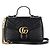 Gucci Borsa a spalla e a mano GG Marmont Matelassé con manico superiore DTDIT Black Nero