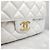 Chanel Borsa Hobo con catena e tasca Medium Patent White Bianco - vista 5