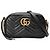 Gucci Bolsa de Ombro Marmont Matelassé Black