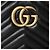 Gucci Bolsa de Ombro Marmont Matelassé Black - vista 6