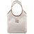 Miu Miu Canvas Leder Tote Bag Beige ACRN Braun