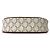 Céline Bolso Hobo Triomphe Triope Canvas Bolso de Hombro Medium White Castaño - vista 7