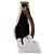Céline Bolso Hobo Triomphe Triope Canvas Bolso de Hombro Medium White Castaño - vista 8