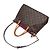 Louis Vuitton Monogram Palais MM Borsa marrone - vista 4
