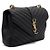 Saint Laurent Borsa Tote Monogram Matelassé Medium, Borsa a Tracolla e a Spalla Black Gold Nero - vista 3