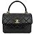 Borsa Chanel Trendy CC Small in pelle nera Nero