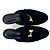 Hermès Mule Loafer Trocadero in velluto con logo dorato Nero - vista 10