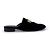 Hermès Mule Loafer Trocadero in velluto con logo dorato Nero - vista 2