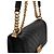 Chanel Borsa a tracolla Boy Medium Flap in caviale nero chevron con catena dorata - vista 11