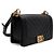Chanel Borsa a tracolla Boy Medium Flap in caviale nero chevron con catena dorata - vista 4