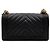 Chanel Borsa a tracolla Boy Medium Flap in caviale nero chevron con catena dorata - vista 5