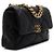 Chanel Borsa Tote con patta e borsa a tracolla con catena, Nero, Large - vista 3