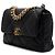 Chanel Borsa Tote con patta e borsa a tracolla con catena, Nero, Large - vista 4