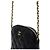 Chanel Borsa a tracolla Mini Half Moon Timeless Classic in Caviar nero con logo CC dorato - vista 10