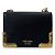 Prada Borsa Camera Crossbody Mini in Saffiano con Catena Nera Nero - vista 4