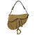 Dior Mini borsa Saddle in pelle di lucertola Gialla Giallo