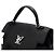 Louis Vuitton Borsa Tote e Borsa a Tracolla Lockme Ever MM in Noir Black Nero - vista 11