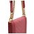 Le Boy Chanel Bolsa de ombro retangular Boy North South em couro rosa com corrente e chevron - Ansicht 11