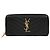 Saint Laurent Portafoglio Zip Monogram Matelassé da Donna Nero