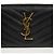 Saint Laurent Portafoglio Zip Monogram Matelassé da Donna Nero - vista 2