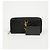 Saint Laurent Portafoglio Zip Monogram Matelassé da Donna Nero - vista 9