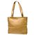 Chanel Vintage CC Logo Tote aus Leder Small Beige - Ansicht 2