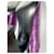 Sapatos de salto Bottega Veneta em pele roxa com efeito crocodilo 38 Roxo  - vista 14