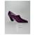 Sapatos de salto Bottega Veneta em pele roxa com efeito crocodilo 38 Roxo  - vista 16