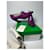 Sapatos de salto Bottega Veneta em pele roxa com efeito crocodilo 38 Roxo  - vista 4