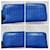 Carteira Continental Intrecciato com Fecho Bottega Veneta Blue Azul  - vista 7