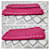 Carteira Continental com aba Bottega Veneta em nappa intrecciato, rosa  - vista 8