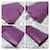 Sac pochette YVES SAINT LAURENT Ligne Y en cuir de veau Violet  - vue 11